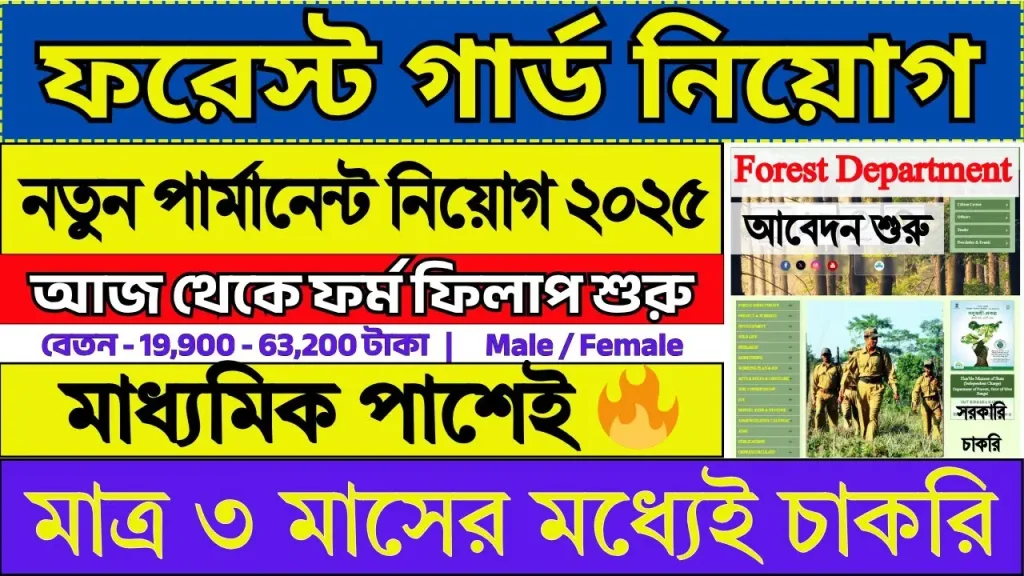 Forest Guard Recruitment 2025 Apply Online