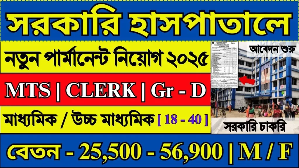 Govt Hospital Recruitment 2025 Apply Online